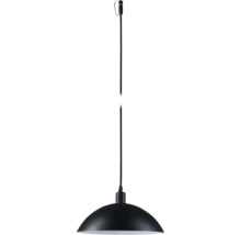 Schwarze Hängelampe mit Lampenschirm
