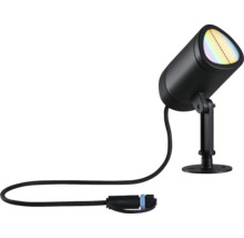 Gartenstrahler aus Metall mit Kabel und Stecker