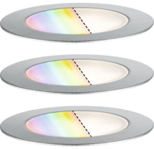 Drei runde LED-Einbaustrahler
