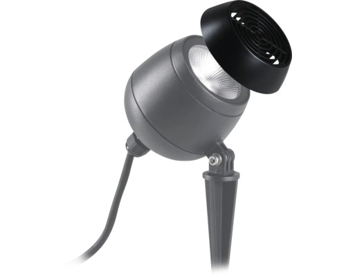 Gartenstrahler mit Erdspieß und Blendschutz