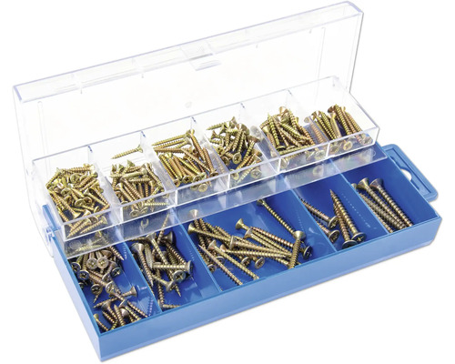 Sortimentskasten mit verschiedenen Schrauben