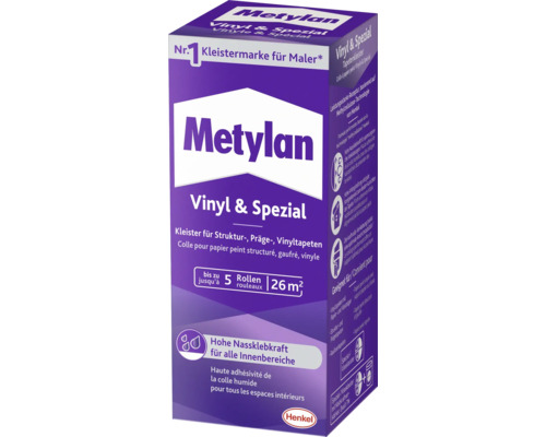 Metylan Vinyltapetenkleister Spezialtapetenkleister 180 g Metylan Vinyl und Spezial Tapetenkleister Packung