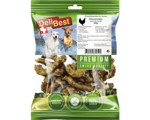 Delibest Hähnchenhälse 250 g Kauartikel