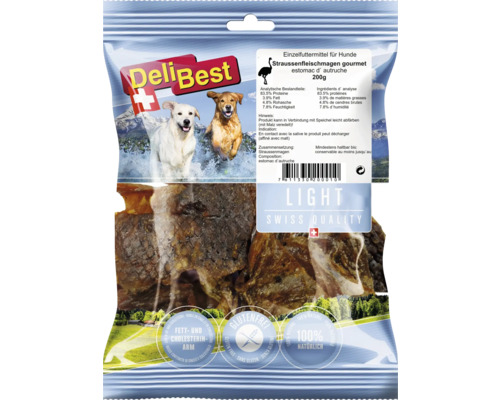 Delibest Straussenfleischpansen 200 g Kauartikel