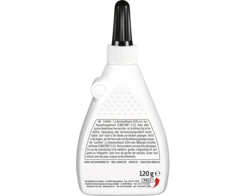 Flasche mit Klebstoff