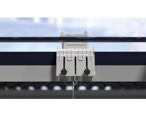 Detailansicht einer Halterung für ein Rollo