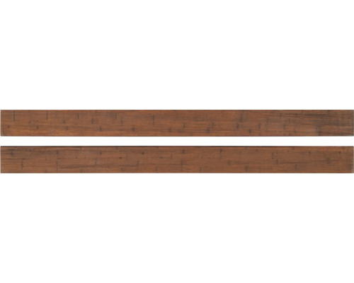 Startbrett und Abschlussbrett Elegant Bambus 185 x 14 cm braun Zwei Holzpaneele für den Innenausbau