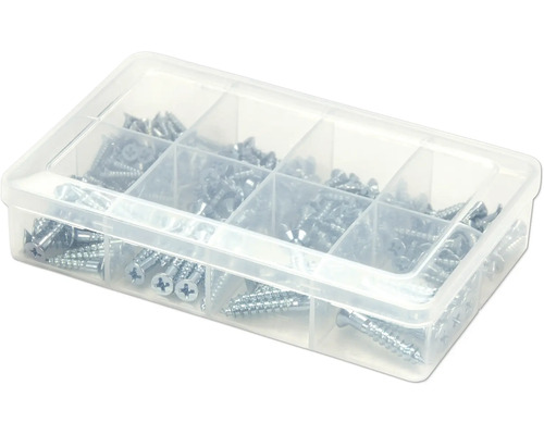 Sortimentskasten mit verschiedenen Schrauben