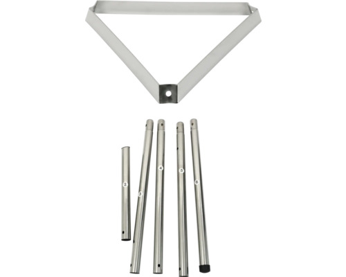 Grillgestell bestehend aus dreieckigem Rahmen und Rohren