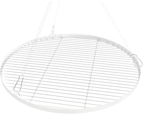 Runder Grillrost mit Kettenaufhängung für Grillzubehör