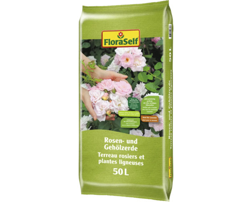 Rosenerde und Gehölzerde FloraSelf 50 L