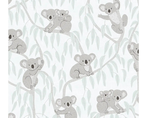 Tapete mit Koalas und Eukalyptusblättern