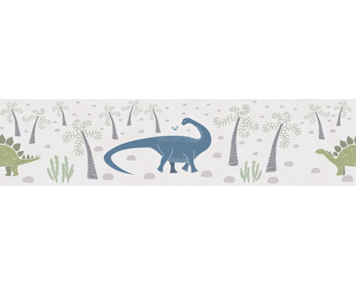 Tapete mit Dinosauriern und Palmen für Kinderzimmer