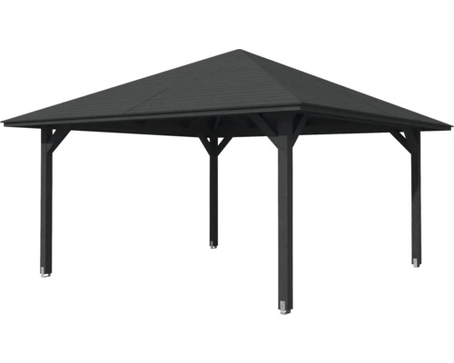 Pavillon mit Holzrahmen und Dach