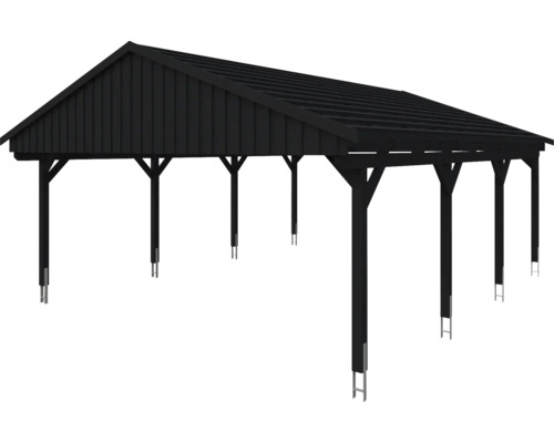 Holzcarport mit Giebeldach