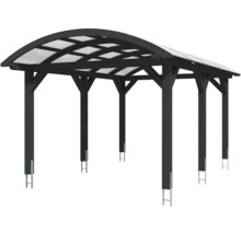 Einzelcarport SKAN HOLZ Franken inkl. Pfostenanker 376 x 541 cm anthrazit