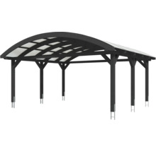 Carport aus Holz mit Polycarbonat-Dach