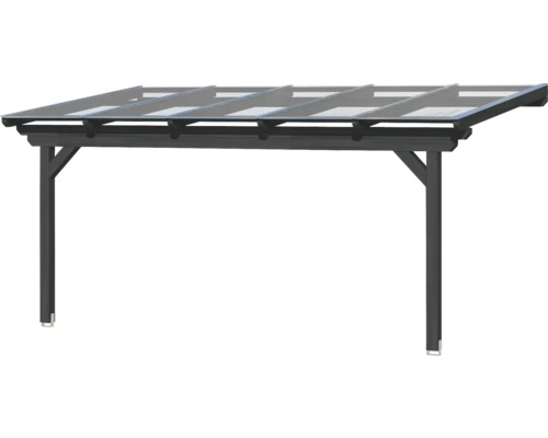 Terrassenüberdachung mit Glasdach und Holzrahmen