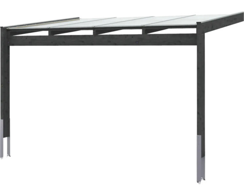 Holzcarport mit Polycarbonatdach für den Außenbereich