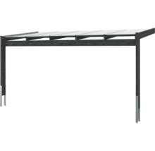 Holzcarport mit transparentem Dach