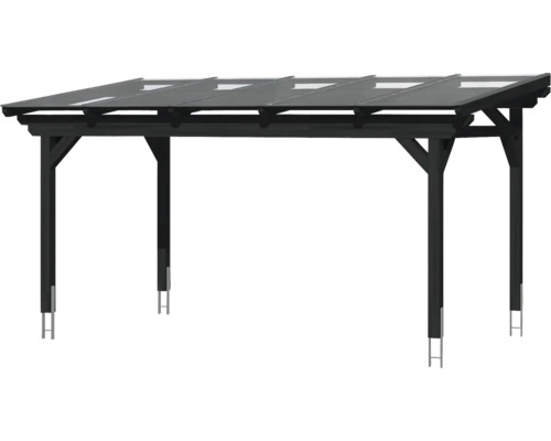 Holzcarport mit Flachdach für den Außenbereich