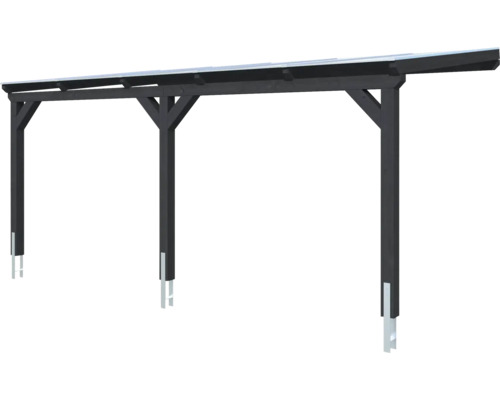 Holzcarport mit Stahlfuß