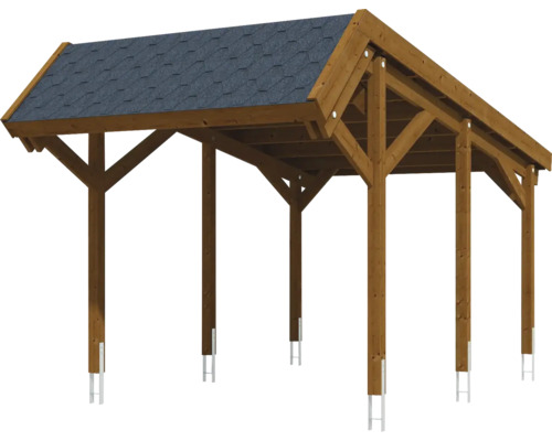 Holzcarport mit Dach
