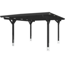 Einzelcarport SKAN HOLZ Odenwald inkl. Pfostenanker 428 x 541 cm anthrazit