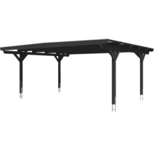 Doppelcarport SKAN HOLZ Odenwald inkl. Pfostenanker 640 x 541 cm anthrazit