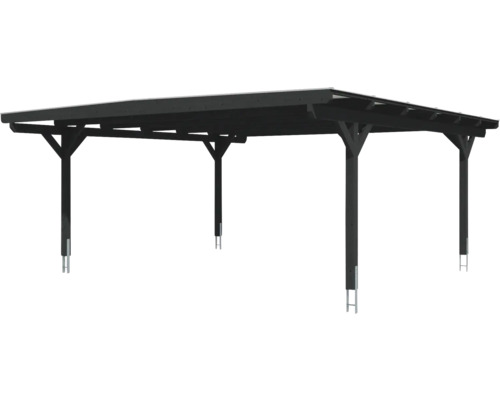 Holzcarport mit Flachdach