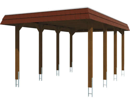 Holzcarport mit Dach