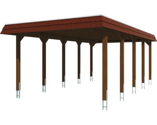 Holzcarport mit Dach