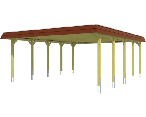 Holzcarport mit Dach