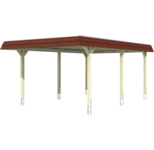 Holz Carport mit Ziegeldach für den Außenbereich
