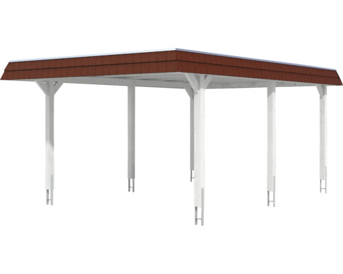 Carport aus Holz mit Dach