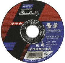 Norton Schleifscheibe 115 x 2,5 x 22,23 Millimeter für Stahl und Edelstahl