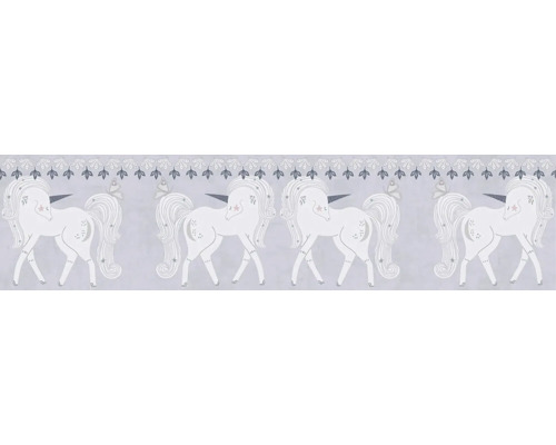 Tapetenbordüre mit Einhorn-Motiv für Kinderzimmer