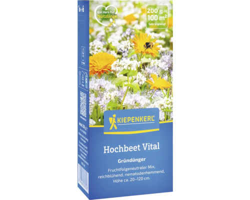 Gründünger Kiepenkerl Hochbeet Vital 0,2 kg für 80 m² Samenfestes Saatgut