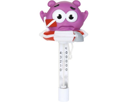 Schwimmendes Badethermometer mit Tierfigur und Temperaturskala