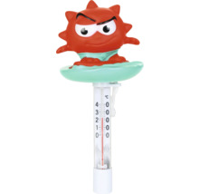 Poolthermometer mit roter Comicfigur zur Messung der Wassertemperatur