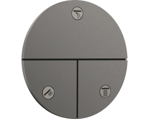 hansgrohe Umstellventil Unterputz SHOWERSELECT COMFORT S für 3 Verbraucher brushed black chrom gebürstet ohne Unterputzgrundkörper 15558340