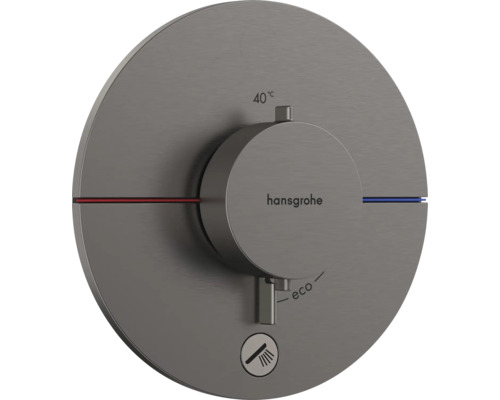 hansgrohe Unterputz Thermostat Dusche SHOWERSELECT COMFORT S brushed black chrom gebürstet ohne Unterputzgrundkörper 15562340