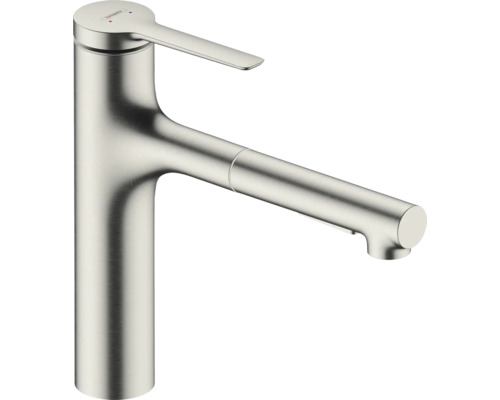 hansgrohe Küchenarmatur mit Handbrause ZESIS 160 M33 edelstahl gebürstet 74823800