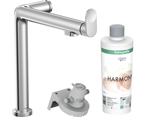 hansgrohe Küchenarmatur mit Filterfunktion AQITTURA M91 FilterSystem 240 chrom mit Filterkopf, Mineralisierungskartusche Harmony mit Filter 76802000 Hansgrohe Metropol Waschtischarmatur mit Claro Wasserfilter und Reinigungsflüssigkeit