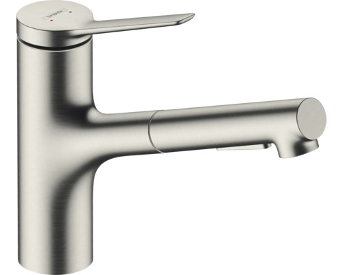 hansgrohe Küchenarmatur mit Handbrause ZESIS 150 M33 edelstahl gebürstet 74821800 hansgrohe Küchenarmatur mit Handbrause ZESIS 150 M33 edelstahl gebürstet 74821800