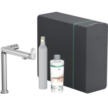Hansgrohe Aqittura M90 Küchenarmatur mit Filter, CO2-Flasche und Filterkartusche