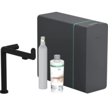 Hansgrohe Wassersprudler System mit Armatur, CO2-Flasche und Filterkartusche
