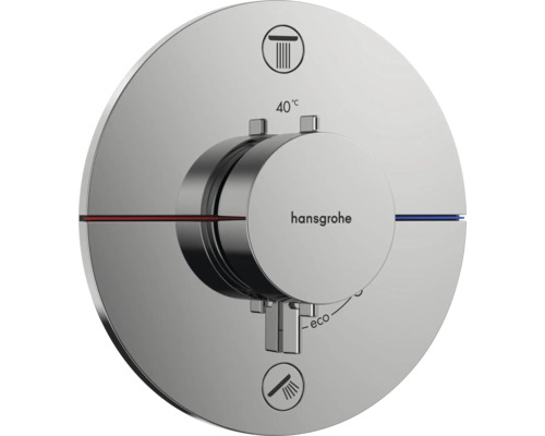 hansgrohe Duscharmatur mit Thermostat SHOWERSELECT COMFORT S chrom ohne Unterputzgrundkörper 15554000
