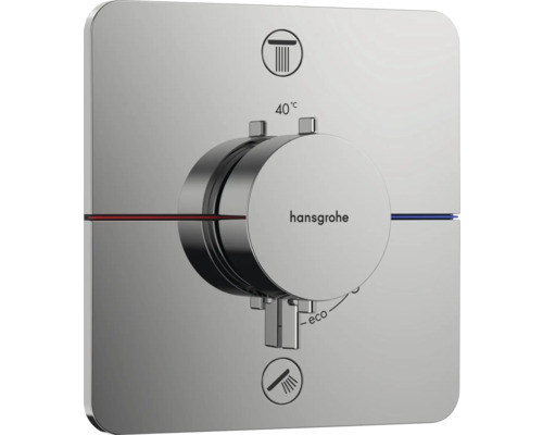 hansgrohe Unterputz Thermostat Dusche SHOWERSELECT COMFORT Q chrom ohne Unterputzgrundkörper 15586000