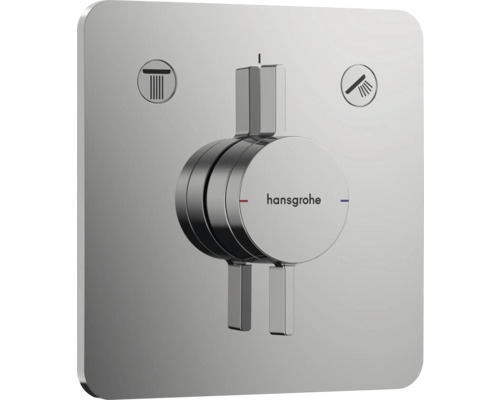 hansgrohe Duscharmatur Unterputz DUOTURN Q für 2 Verbraucher chrom ohne Unterputzgrundkörper 75414000